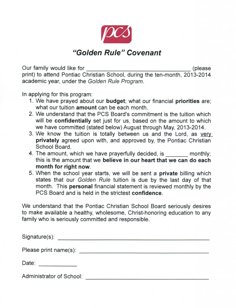 Golden Rule Covenant